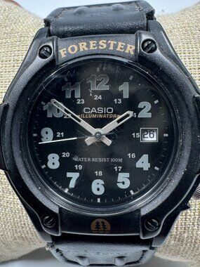 Casio Forester Watch Men Black FT-500 Nylon Strap Band 41MM New Battery